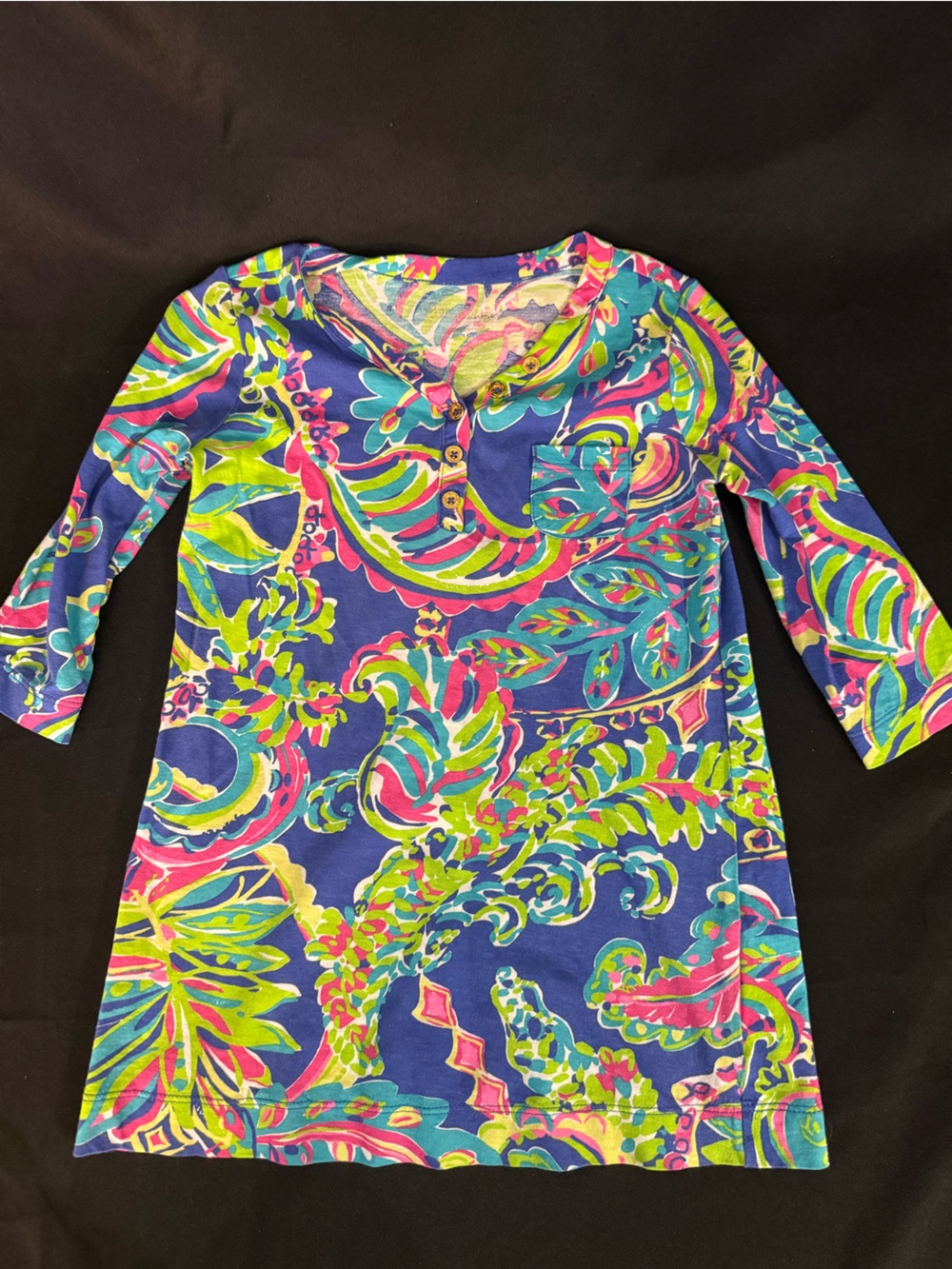 Kids Long Sleeve dress - Multicolor Paisley